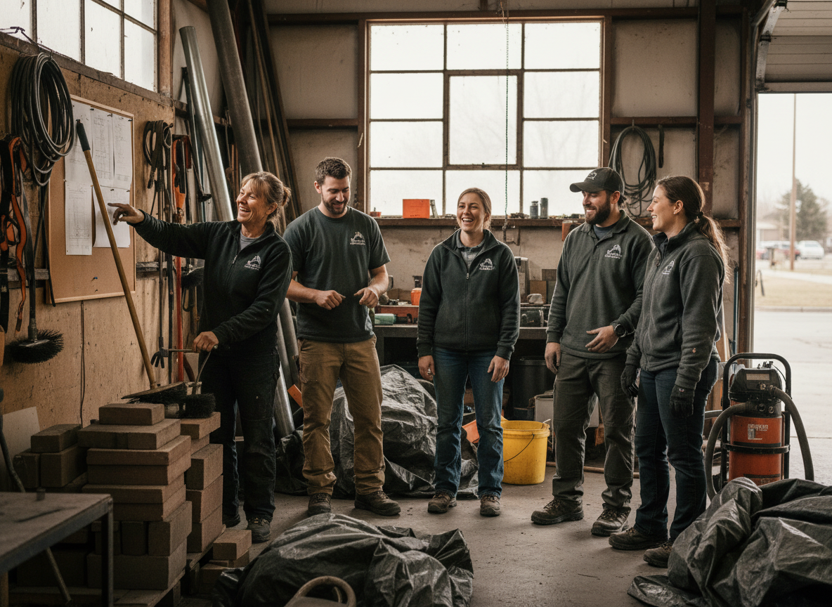 The Warmstone Services team at work in American Fork
