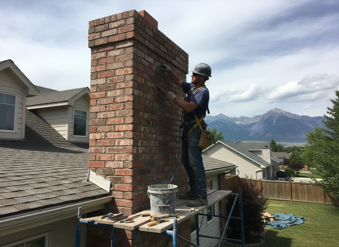brick chimney repair in American Fork
