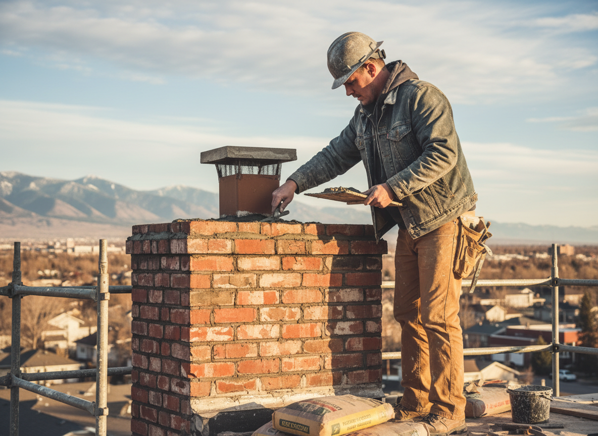 chimney mortar repair in American Fork