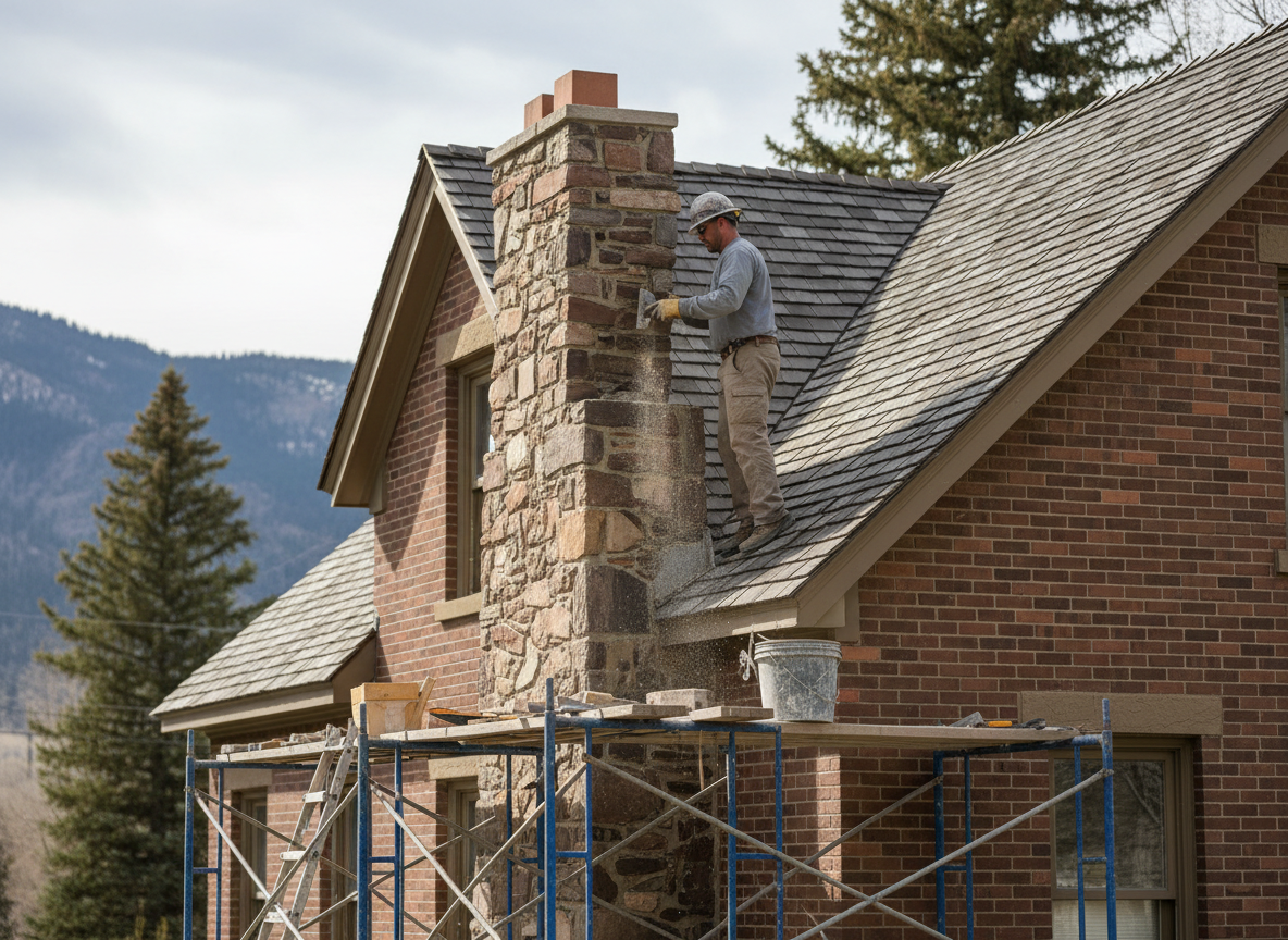 stone chimney repair in American Fork